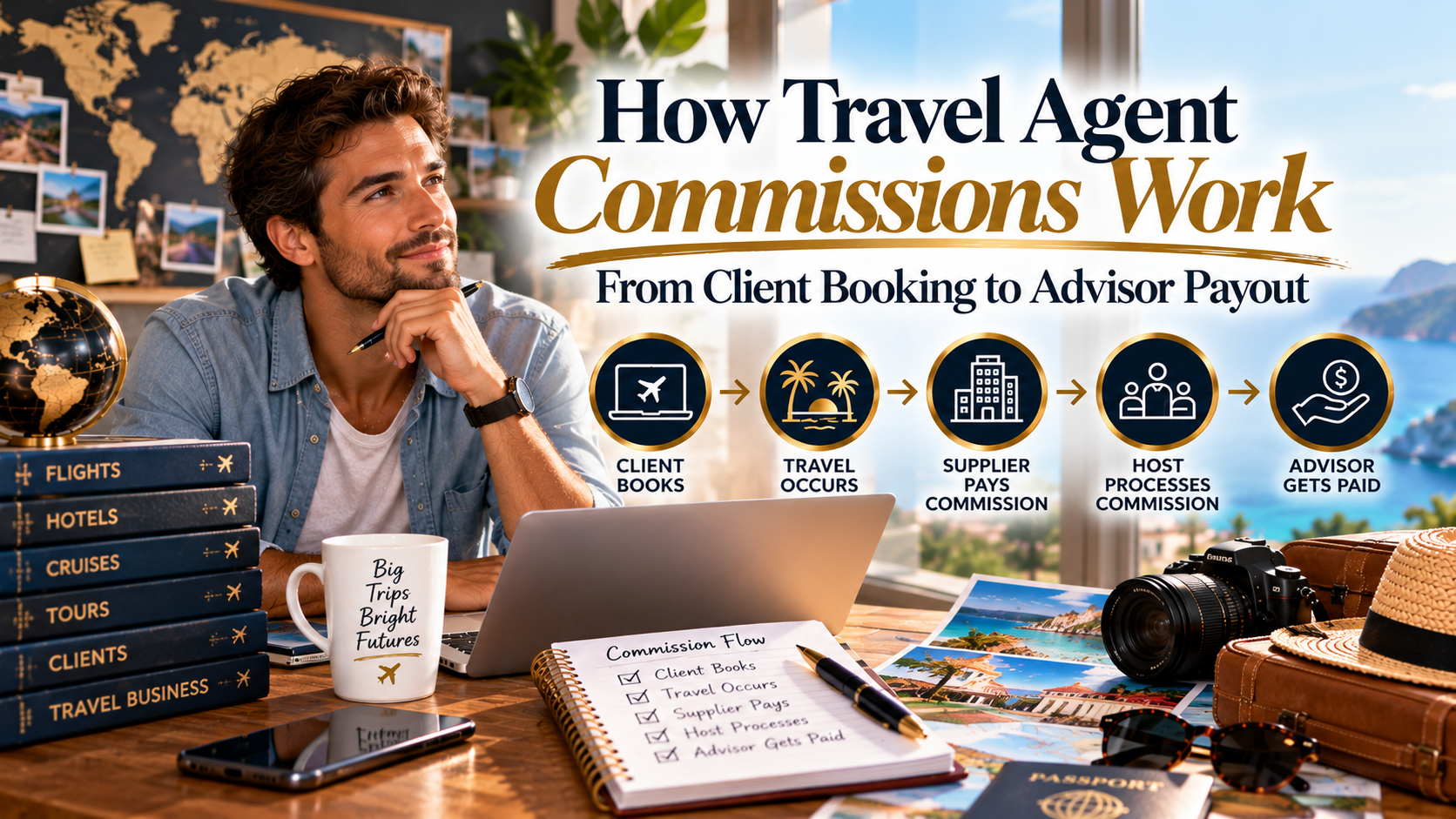 How do comissions actually work for travel agents?
